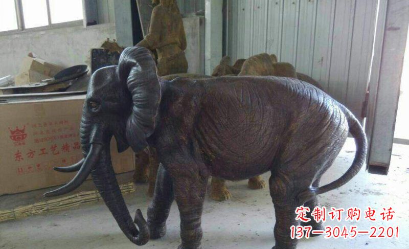 兰州大象铜雕 动物雕塑
