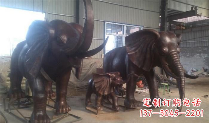 兰州高品质大象铜雕塑