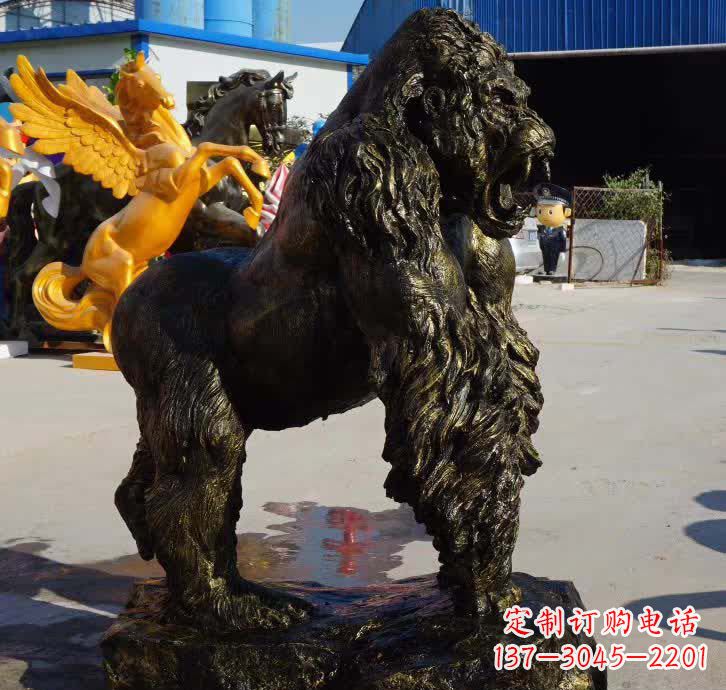 兰州大猩猩铜雕塑——匠心细节臻完美