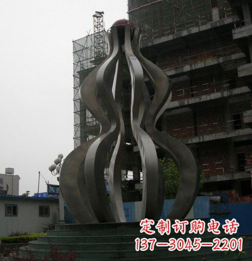 兰州优雅大气的不锈钢葫芦雕塑