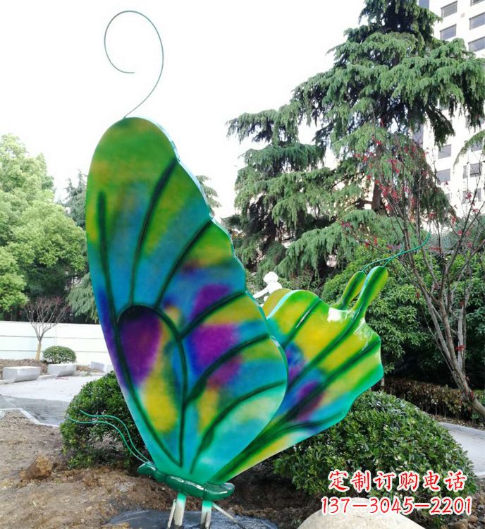 兰州不锈钢蝴蝶雕塑,装点城市广场