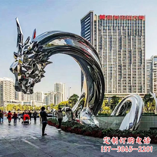 兰州不锈钢创意动物雕塑