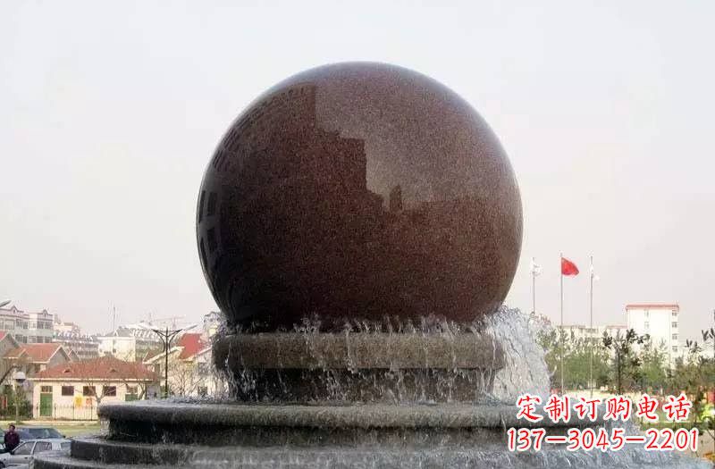 兰州大型风水球喷泉石雕