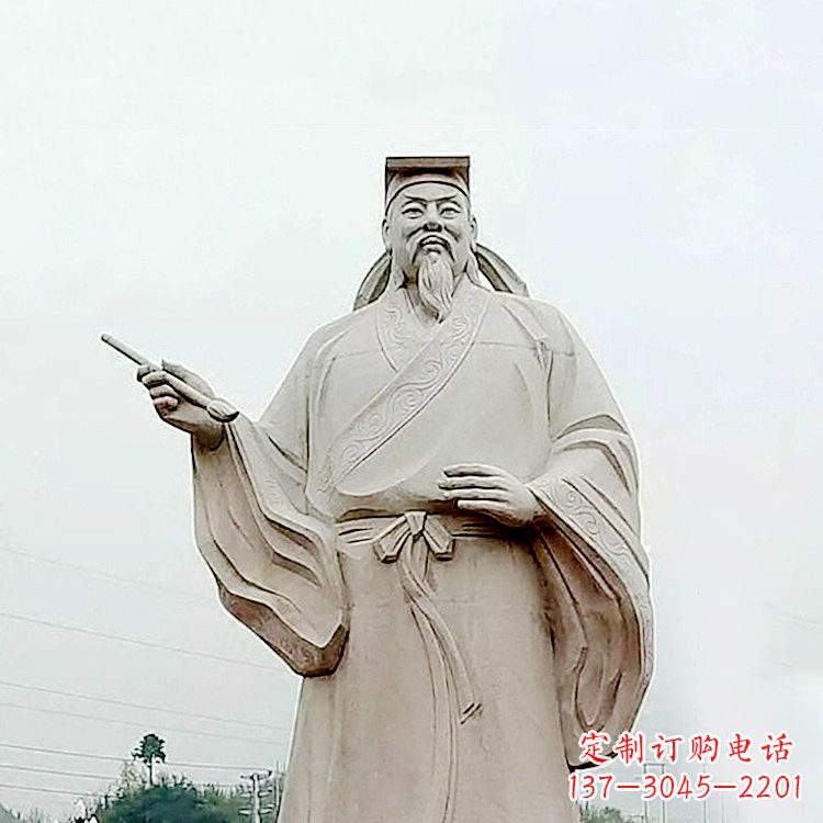 兰州精美石雕王羲之景观雕塑