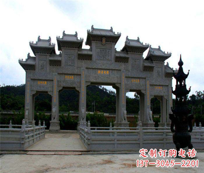 兰州精美石雕牌坊雕塑