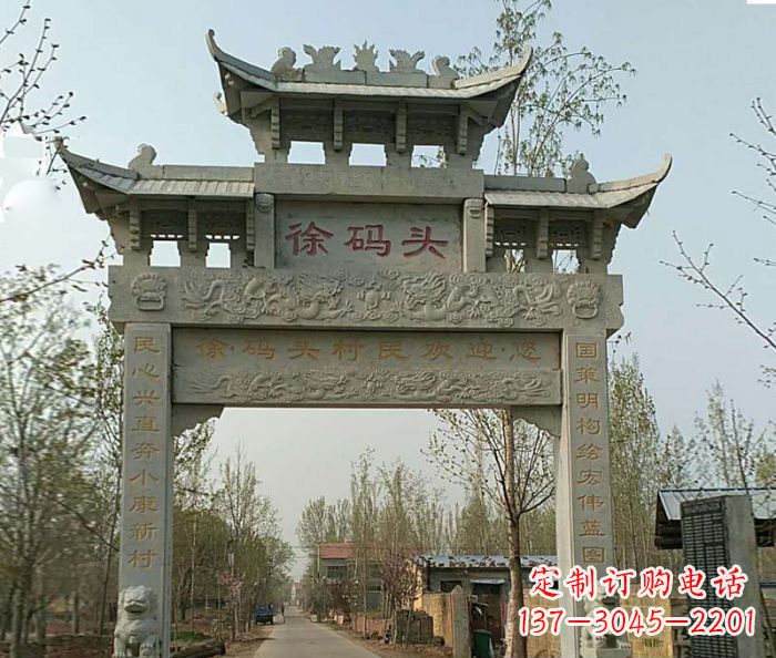 兰州精美纯手工大理石牌坊雕塑