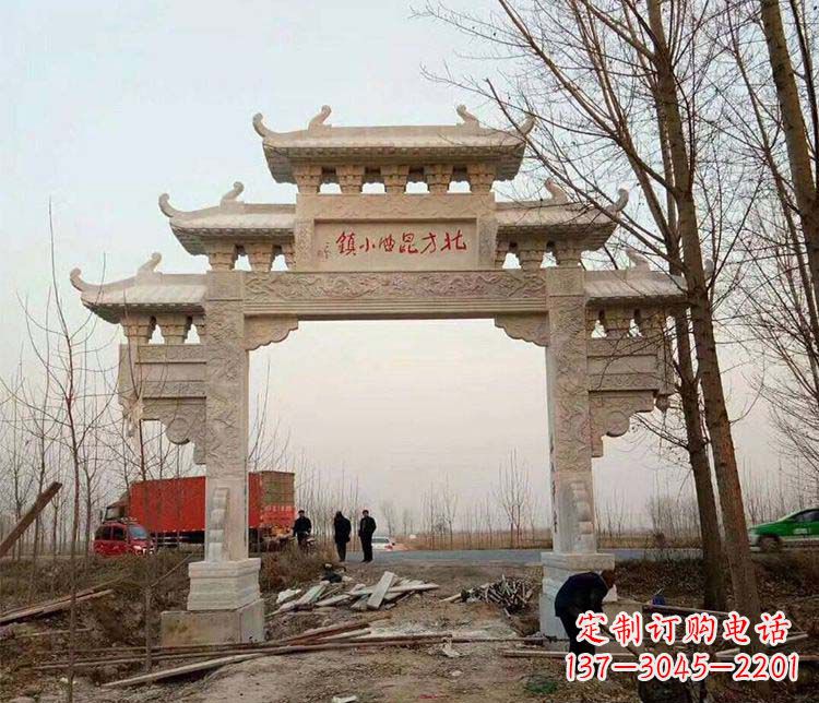 兰州大理石牌坊石雕