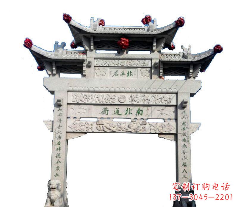 兰州精美石牌坊雕塑
