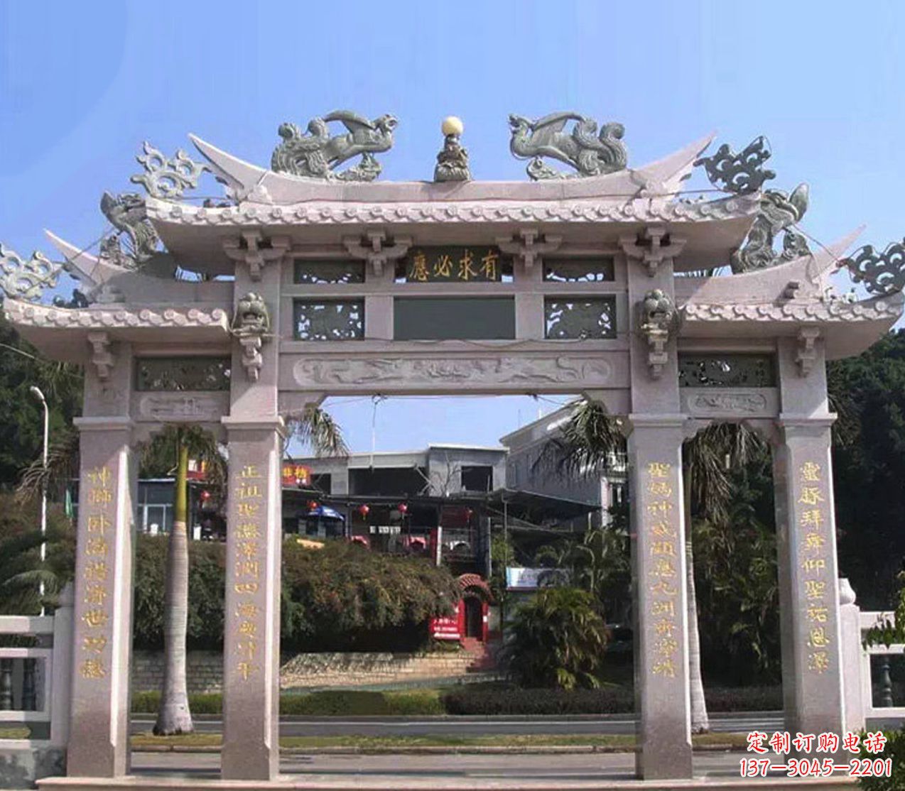兰州精美石雕牌坊雕塑——传承文化的艺术精品
