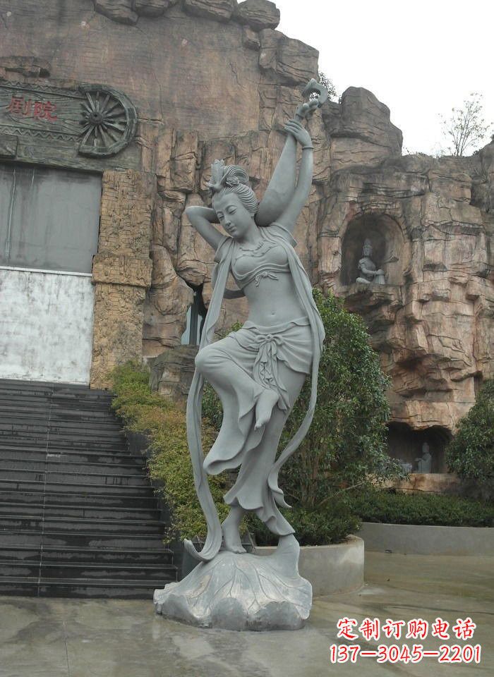 兰州琵琶飞天人物石雕