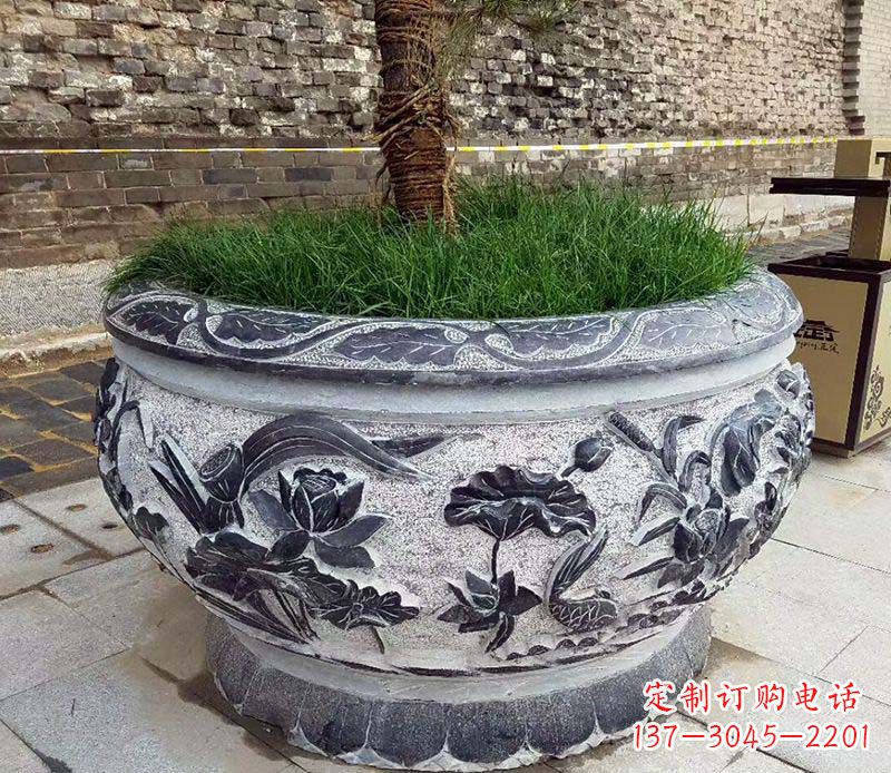 兰州精美花盆雕塑,点亮你的道路景观