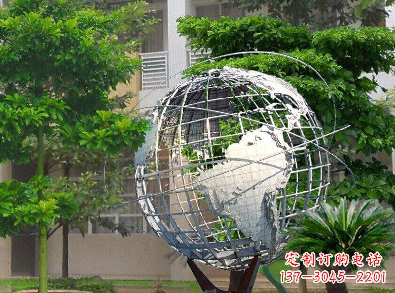 兰州地球校园不锈钢雕塑