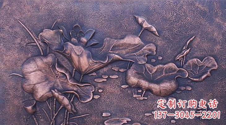 兰州锻铜荷花雕塑