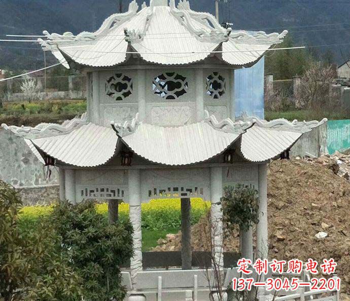 兰州古典凉亭石雕