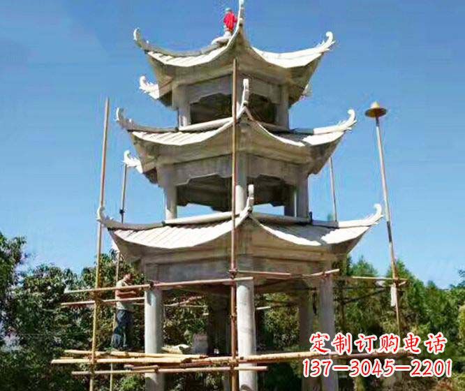 兰州精美古典凉亭石雕
