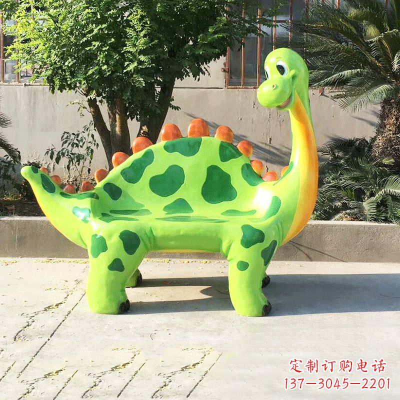 兰州玻璃钢恐龙雕塑座椅