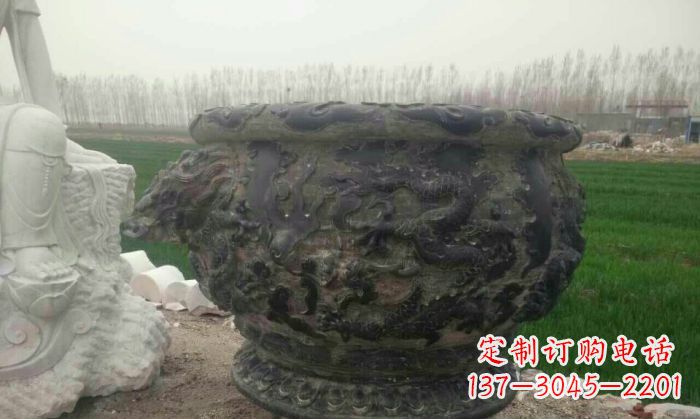 兰州仿古圆形水缸石雕