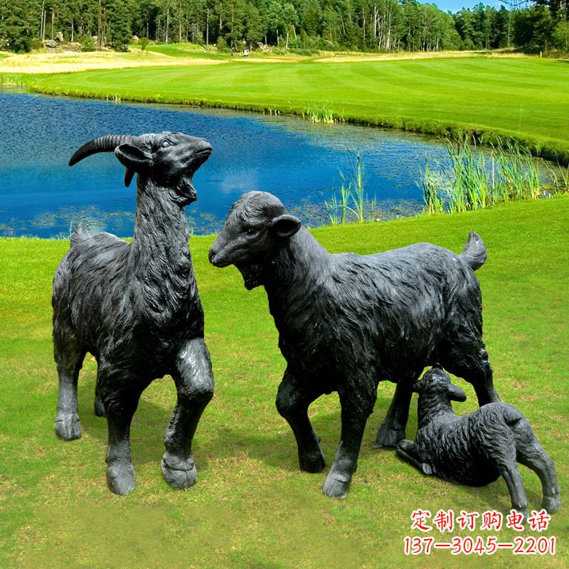 兰州 雕刻经典，匠心独具，黑山羊雕塑