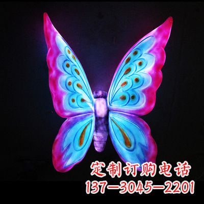 兰州完美粉色蝴蝶雕塑
