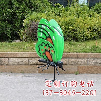 兰州大号蓝色蝴蝶定制雕塑