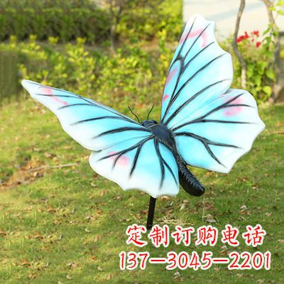 兰州浅蓝白色蝴蝶雕塑