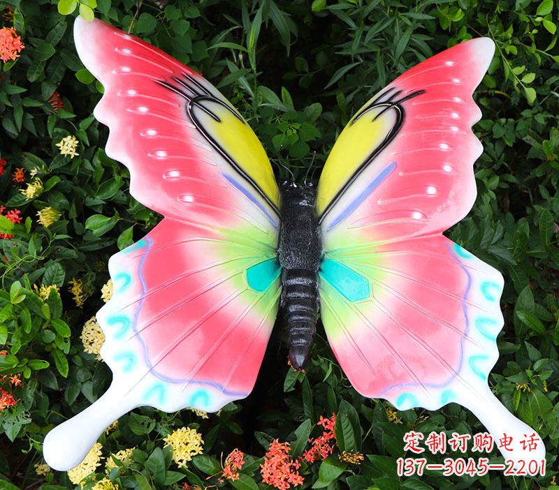 兰州豪华蝴蝶彩绘树脂雕塑
