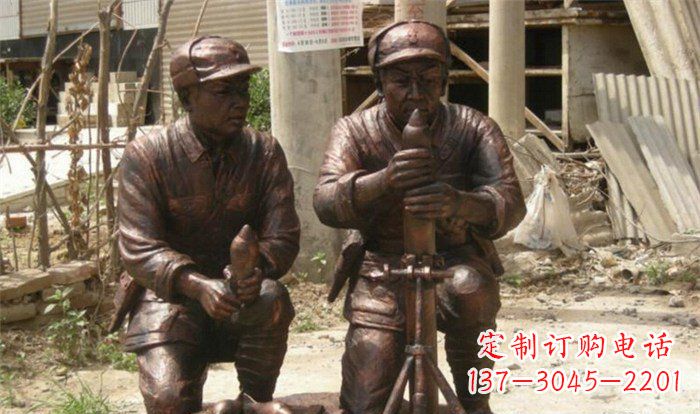 兰州英勇勇士铜雕