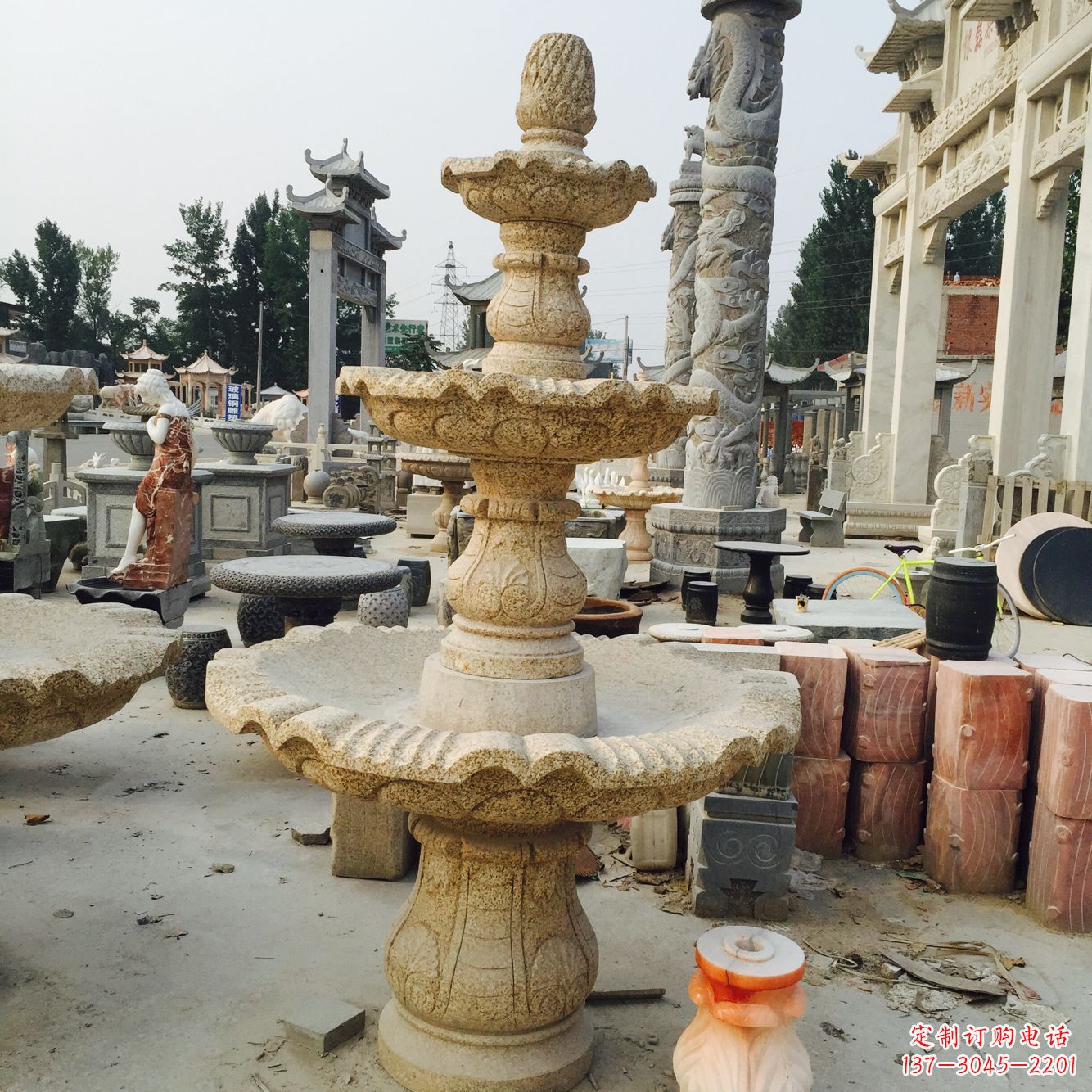 兰州精美风水球石雕艺术品