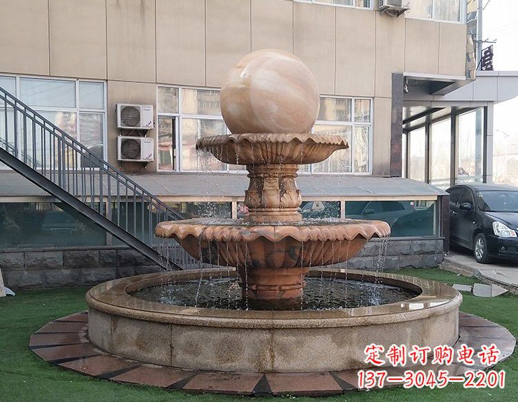 兰州独特的风水球石雕