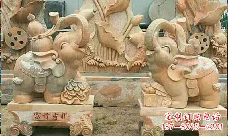 兰州祥和典雅 富贵吉祥大象石雕