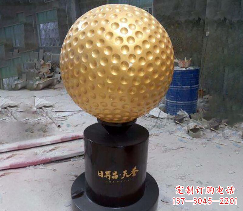 兰州精致高尔夫球铜雕