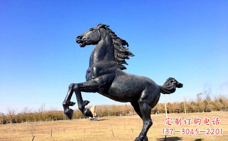 兰州精美铜雕奔马动物雕塑