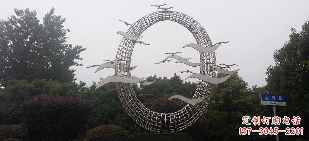 兰州优雅风采,质感之美,赏心悦目的不锈钢海鸥雕塑