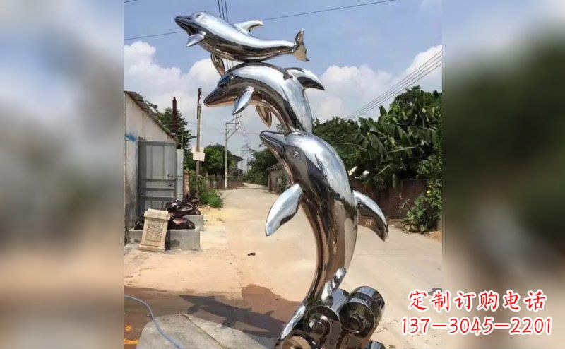 兰州产品名称优雅海豚雕塑