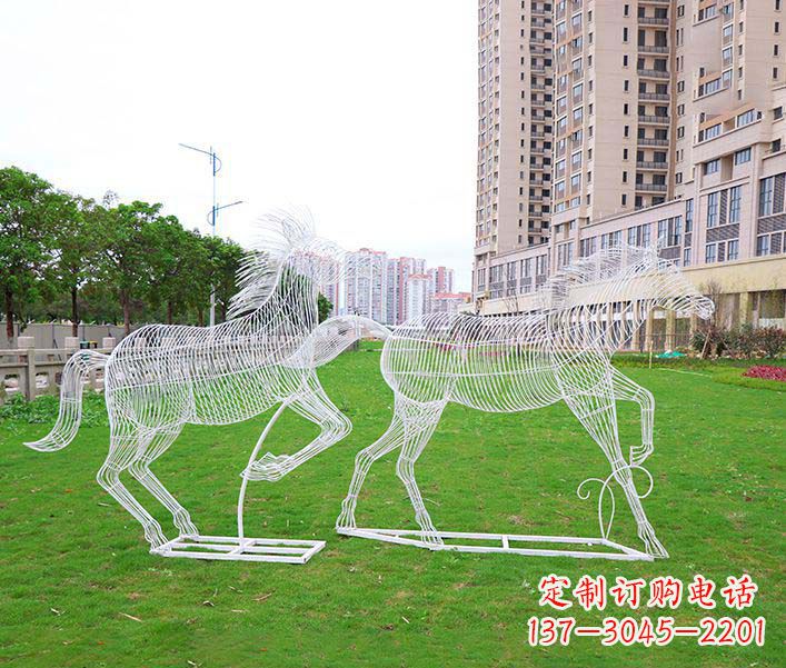 兰州不锈钢马雕塑