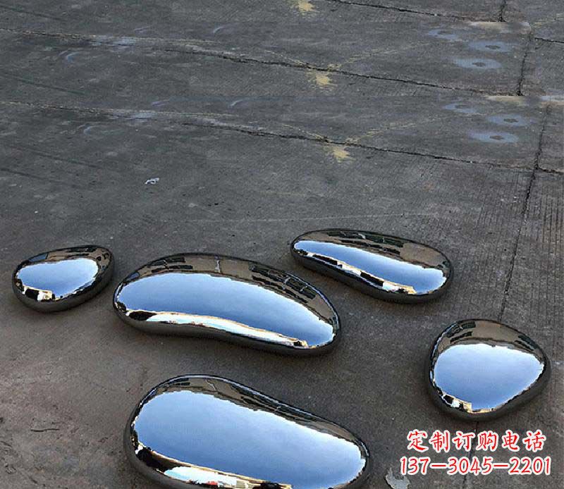 兰州不锈钢水滴景观雕塑美轮美奂,营造自然灵动