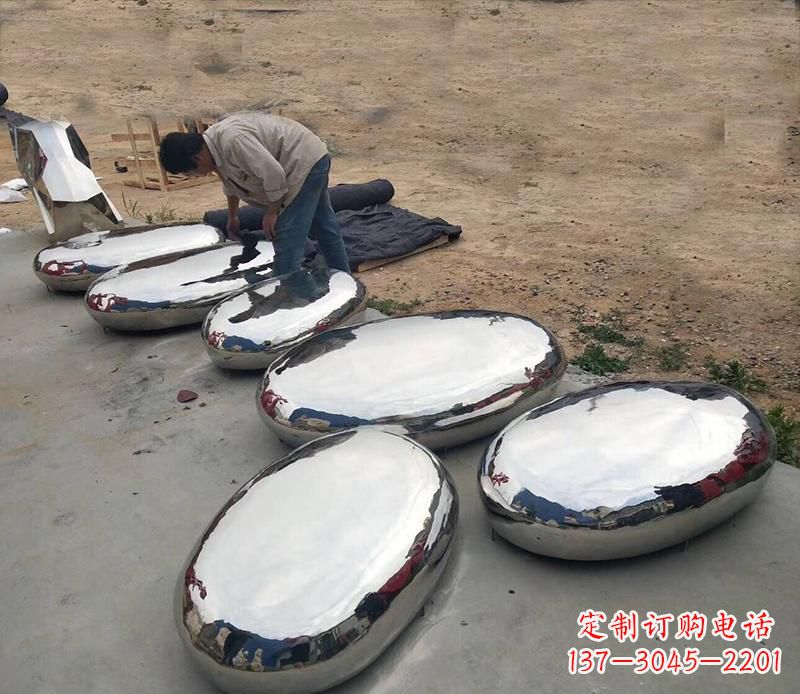兰州中领雕塑水滴形艺术雕塑