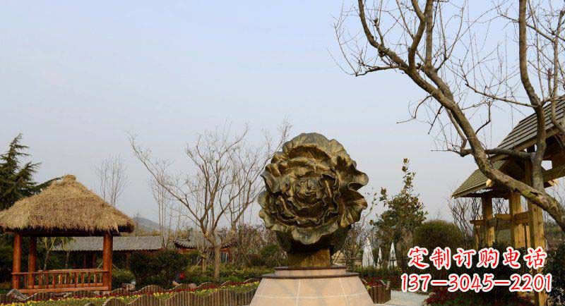 兰州公园大白菜景观铜雕