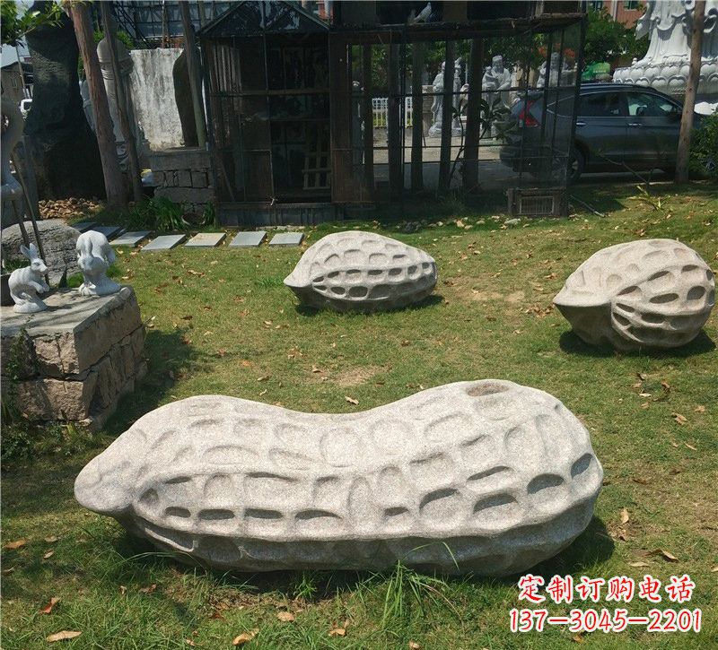 兰州精美大理石花生雕塑