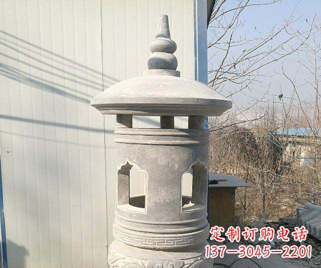 兰州公园大理石小型石灯