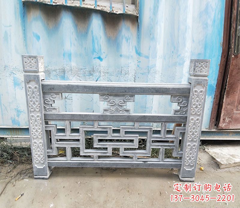 兰州公园仿古石栏板景观石雕 (7)