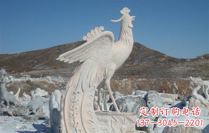兰州精美大型凤凰石雕