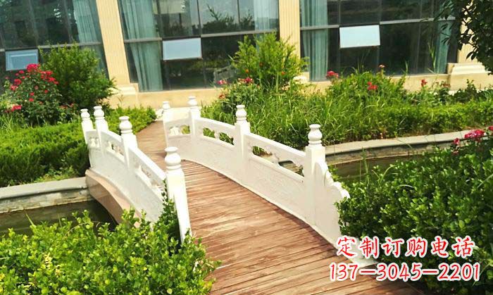 兰州公园汉白玉石拱桥_2