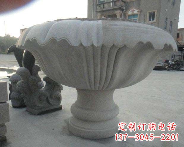 兰州高端大理石花盆雕塑