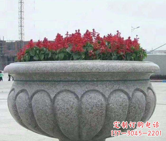 兰州精美大理石花盆雕塑