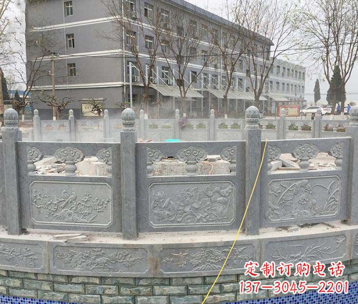 兰州公园景观大理石栏板雕塑