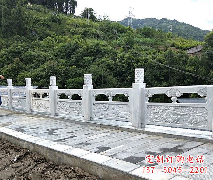 兰州专为公园景观定制的大理石栏板石雕