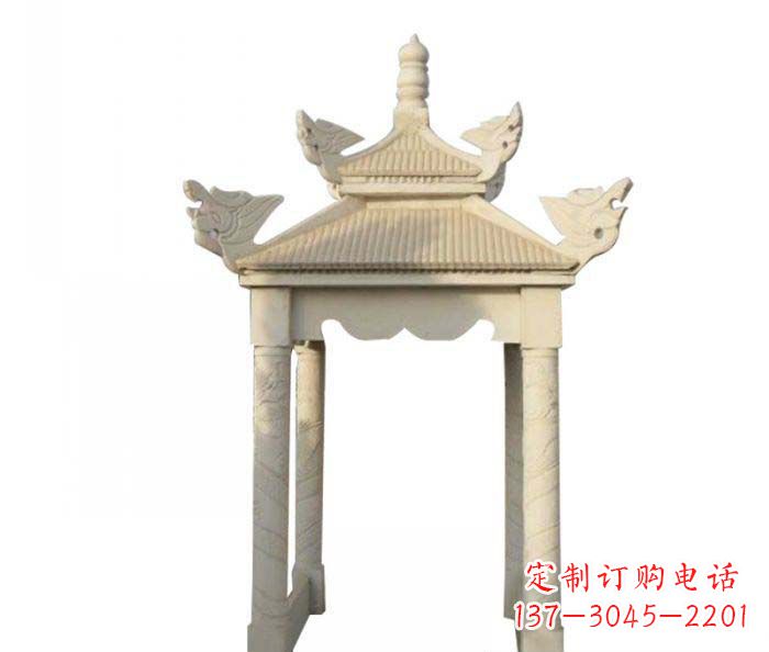 兰州高品质园林石雕凉亭