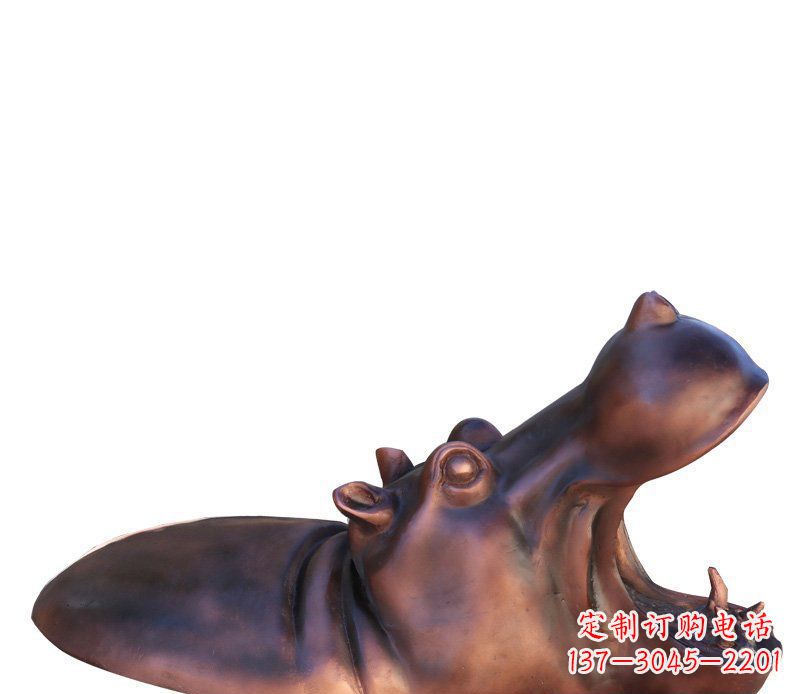 兰州产品名称铜质河马雕塑