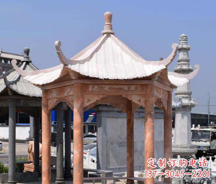 兰州中领雕塑设计凉亭雕塑,清新简约添美感